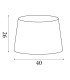 Linen Tapered Shade 40cm Natural-6