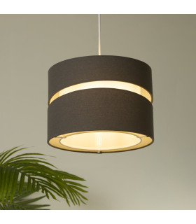 Finn Two Tier Shade 28cm Grey-2