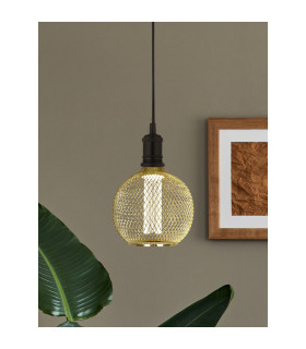 Wire Mesh Effect Globe Lamp Gold 4.5W 4000K 1x E27-2