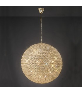 Ceiling Pendant 12 Light French Gold, Crystal - 2