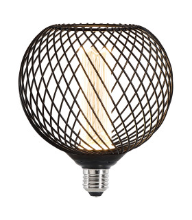 Globe Lamp - Black Metal 4.5W Dimmable 1x E27-1
