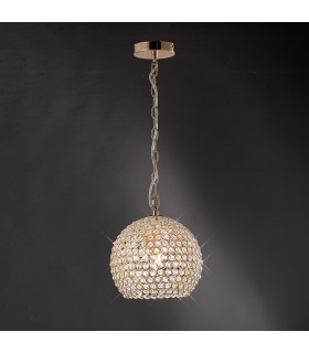 Ceiling Pendant 4 Light French Gold, Crystal - 2