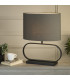 Sleek Table Lamp Black Grey Shade 1x E27-2