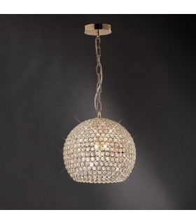 Ceiling Pendant 5 Light French Gold, Crystal - 2