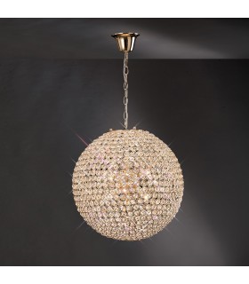 Ceiling Pendant 7 Light French Gold, Crystal - 2