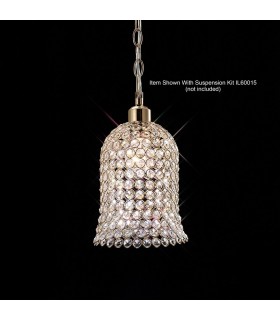 Bell Non-Electric SHADE ONLY French Gold, Crystal - 2