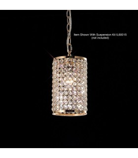 Cylinder Non-Electric SHADE ONLY French Gold, Crystal - 2