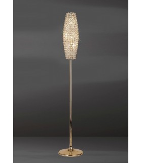Floor Lamp 4 Light French Gold, Crystal - 2