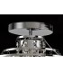 Semi Flush Ceiling 4 Light Polished Chrome, Crystal - 4