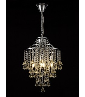 Ceiling Pendant 4 Light Polished Chrome, Crystal - 2