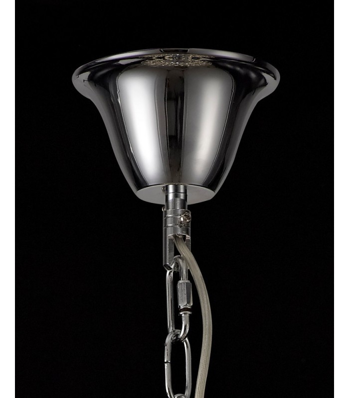 Ceiling Pendant 4 Light Polished Chrome, Crystal - 4