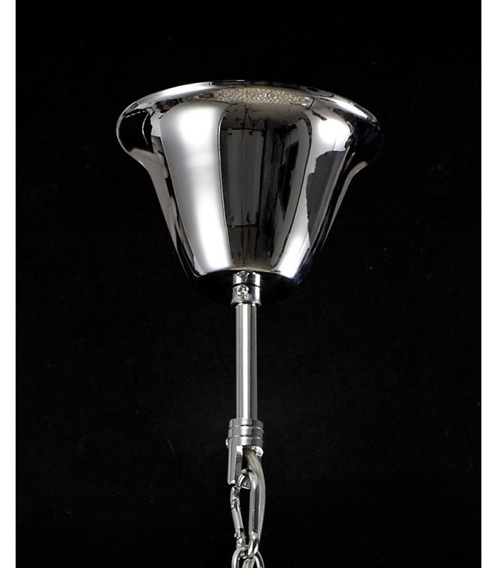 Ceiling Pendant 7 Light Polished Chrome, Crystal - 4