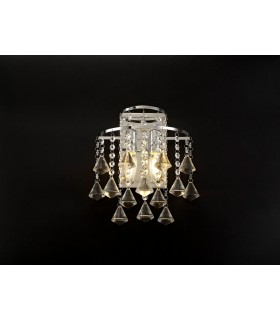 Wall Lamp Switched 2 Light Polished Chrome, Crystal - 2