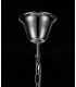 Tall Ceiling Cluster Pendant 9 Light Polished Chrome, Crystal - 4