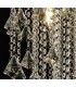 Tall Ceiling Cluster Pendant 9 Light Polished Chrome, Crystal - 8