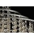 Tall Ceiling Cluster Pendant 9 Light Polished Chrome, Crystal - 9