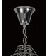 Tall Ceiling Cluster Pendant 15 Light Polished Chrome, Crystal - 4