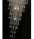Tall Ceiling Cluster Pendant 15 Light Polished Chrome, Crystal - 5