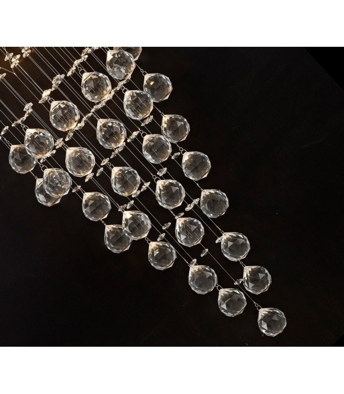 Wall Lamp 2 Light Polished Chrome, Crystal - 6