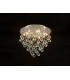 Semi Flush Ceiling Round 5 Light Polished Chrome, Crystal - 2
