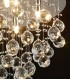 Semi Flush Ceiling Round 5 Light Polished Chrome, Crystal - 6