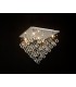 Semi Flush Ceiling Square 5 Light Polished Chrome, Crystal - 2