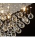 Semi Flush Ceiling Square 5 Light Polished Chrome, Crystal - 5