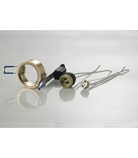 Downlight Component Kit Lampholders And Retaining Ring French Gold For Various Rims - 2