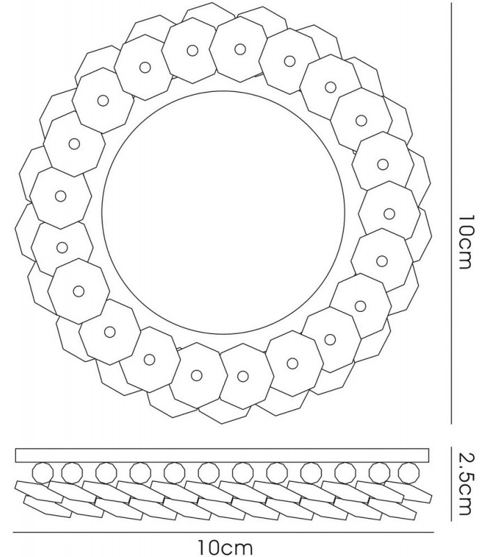 Cluster Recessed Downlight Round RIM ONLY Clear, Requires 100035310 To Complete The Item - 3