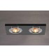 Dual Head Recessed Downlight Rectangle RIM ONLY Black, Requires 100035310 To Complete The Item - 2