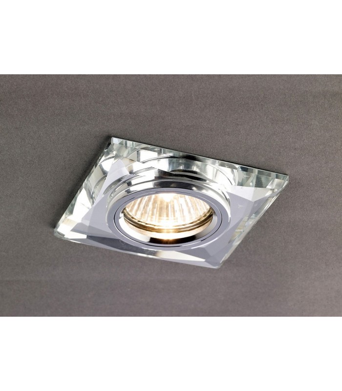 Recessed Downlight Chamfered Square RIM ONLY Clear, Requires 100035310 To Complete The Item - 2