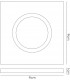 Recessed Downlight Chamfered Square RIM ONLY Clear, Requires 100035310 To Complete The Item - 3