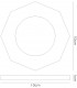 Recessed Downlight Hexagonal RIM ONLY Clear, Requires 100035310 To Complete The Item - 3