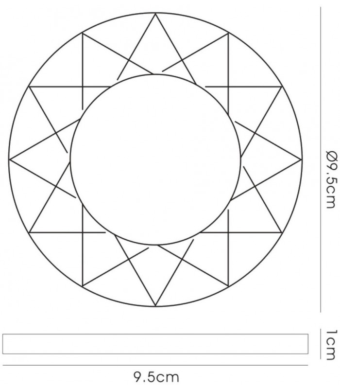 Recessed Downlight Chamfered Round RIM ONLY Black, Requires 100035310 To Complete The Item - 3