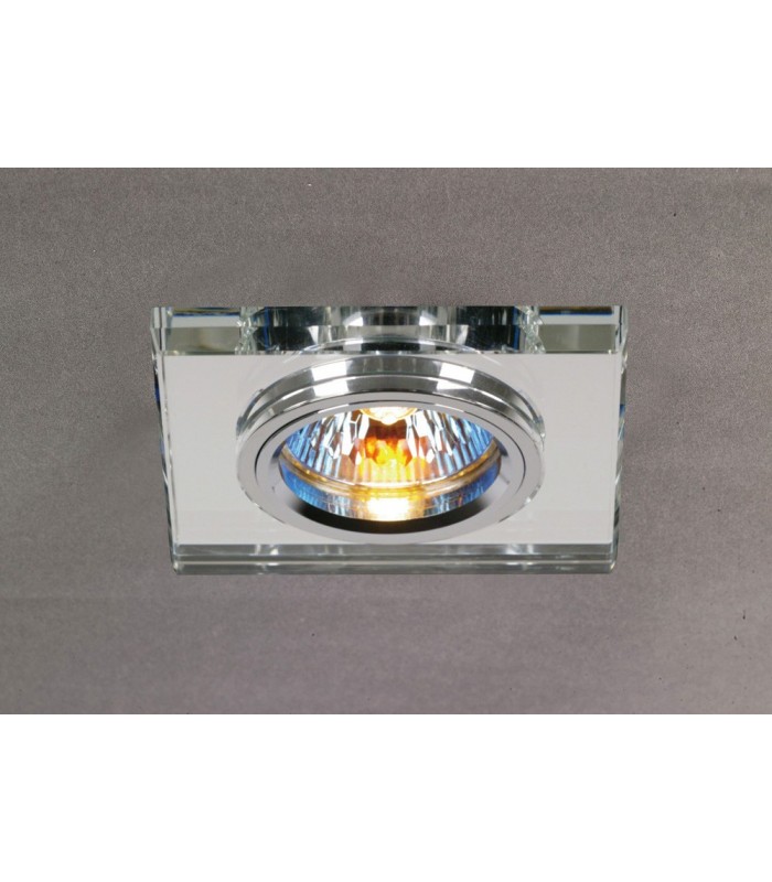 Recessed Downlight Shallow Square RIM ONLY Clear, Requires 100035310 To Complete The Item - 2