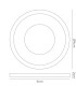 Recessed Downlight Deep Round RIM ONLY Clear, Requires 100035310 To Complete The Item - 3