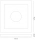 Recessed Downlight Deep Square RIM ONLY Purple, Requires 100035310 To Complete The Item - 3