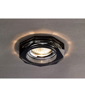 Recessed Downlight Deep Hexagonal RIM ONLY Black, Requires 100035310 To Complete The Item - 2