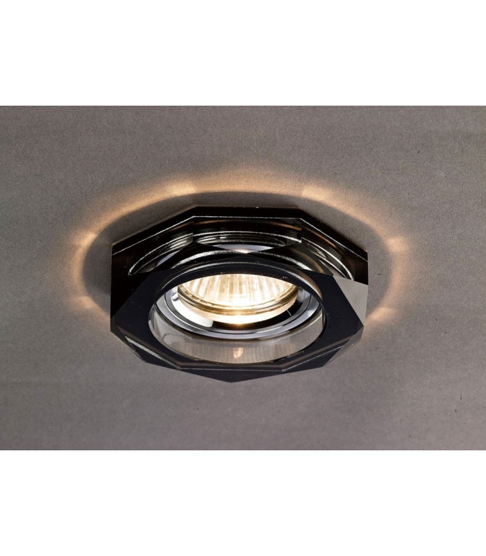 Recessed Downlight Deep Hexagonal RIM ONLY Black, Requires 100035310 To Complete The Item - 2