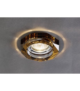 Recessed Downlight Deep Hexagonal RIM ONLY Bronze, Requires 100035310 To Complete The Item - 2