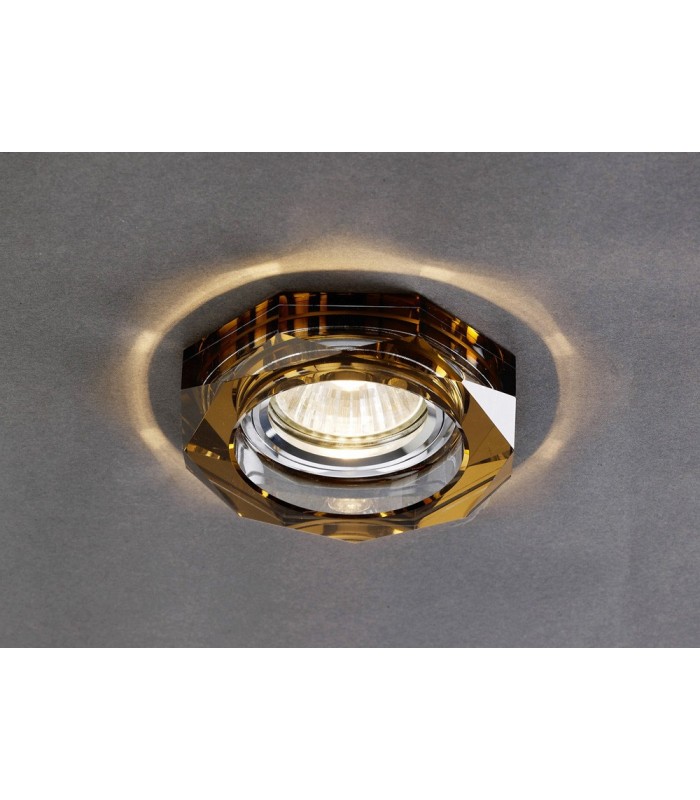 Recessed Downlight Deep Hexagonal RIM ONLY Bronze, Requires 100035310 To Complete The Item - 2