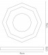 Recessed Downlight Deep Hexagonal RIM ONLY Purple, Requires 100035310 To Complete The Item - 3