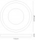 Bubble Recessed Downlight Round RIM ONLY Green, Requires 100035310 To Complete The Item - 3