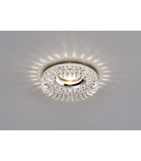 Recessed Downlight Round with Square s Perimeter RIM ONLY Clear, Requires 100035310 To Complete The Item - 2
