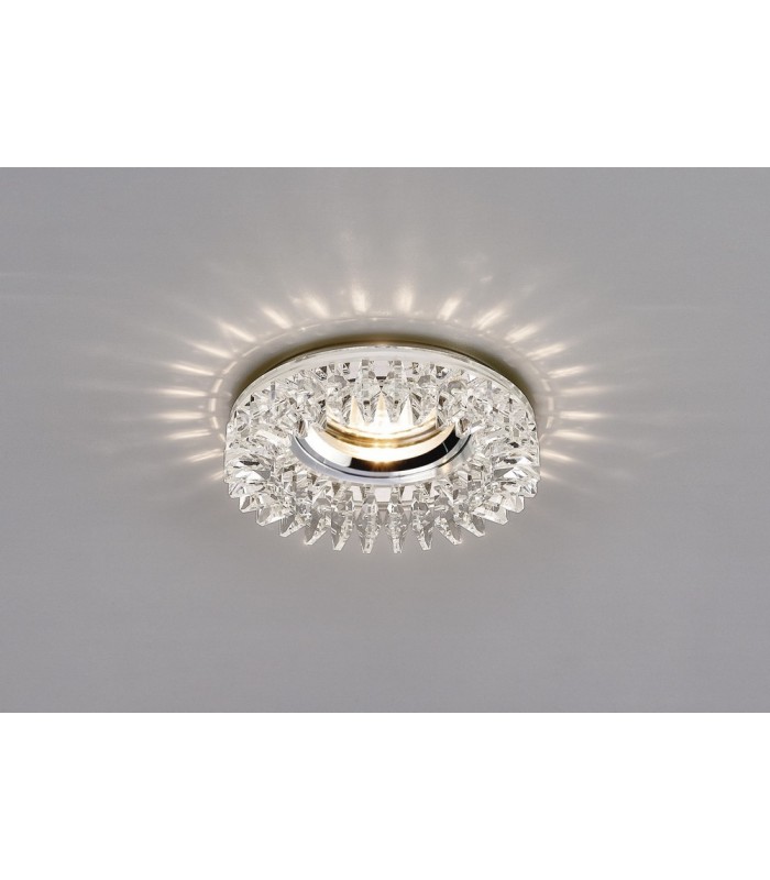Recessed Downlight Round with Square s Perimeter RIM ONLY Clear, Requires 100035310 To Complete The Item - 2