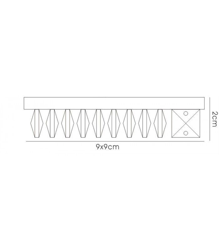 Recessed Downlight Square with Square s Perimeter RIM ONLY Clear, Requires 100035310 To Complete The Item - 3