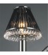 Clip-On Shade with Black Glass Rods Black Chrome, - 2