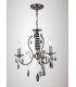 Ceiling 3 Light Black Chrome, Crystal - 2