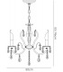 Ceiling 3 Light Black Chrome, Crystal - 3