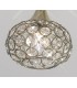 Flush Ceiling 3 Light Antique Brass, Crystal - 6